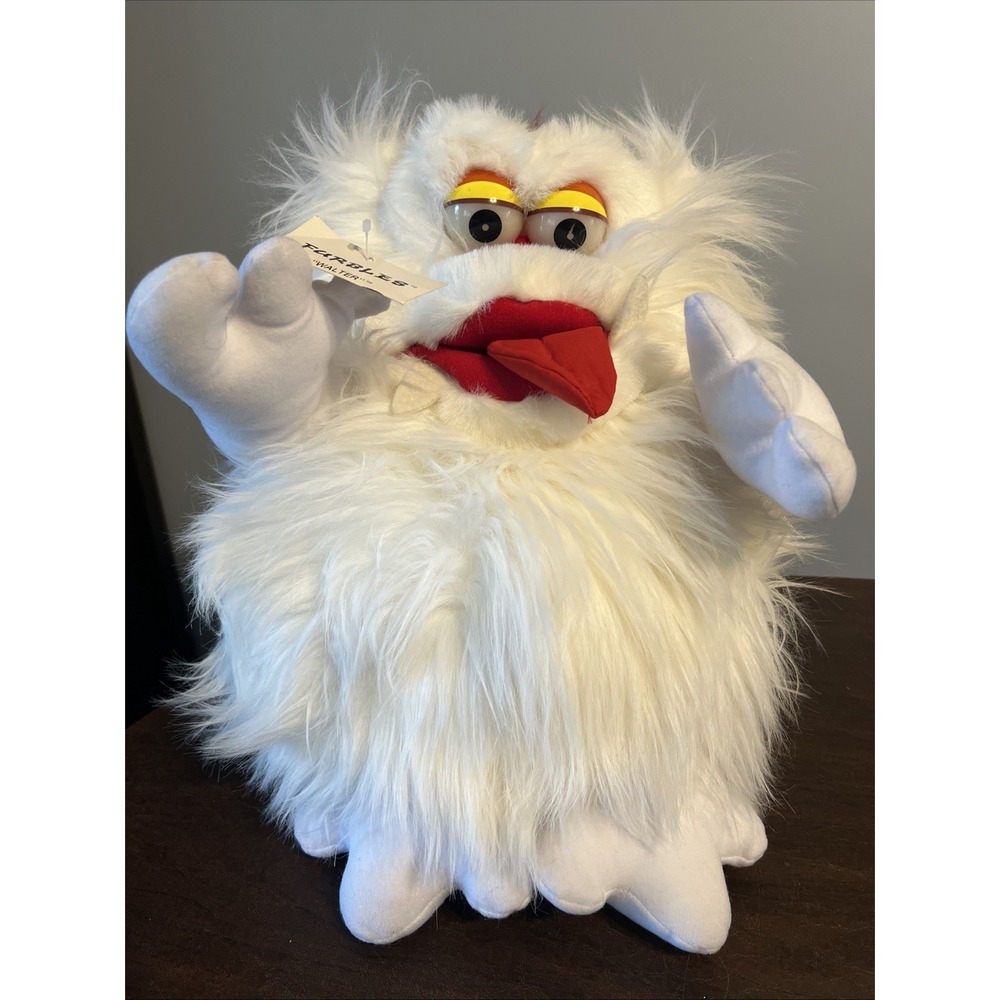 Furbles Walter White Plush Hand Puppet Glow inthe Dark Eyes Vintage 1987 YangJee